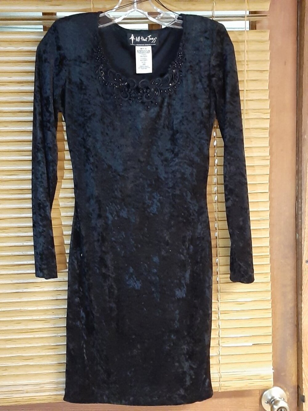 Black cocktail dress, size small